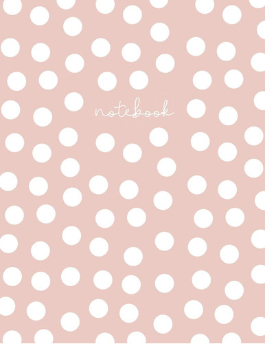 Libro En Inglés: Cuaderno En Inglés: Blush Pink Polka Dot L