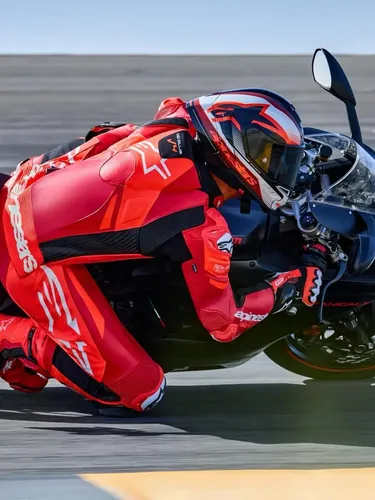 Macacão Moto Alpinestars Gp Plus V4 Sprint Vermelho Fluo Nov