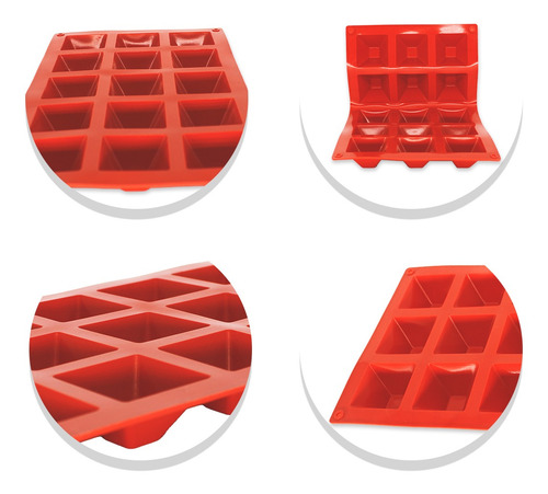 Imagem 5 de 7 de Forminha De Silicone Cupcake Empada Gelo Picole 15 Cavidades