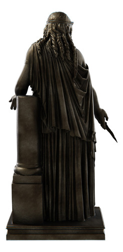 Estátua Medeia Mitologia Grega Estatueta Cor Cor Ouro Velho