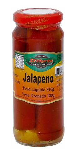 Pimenta Jalapeno D'horta 180g - Envio Imediato