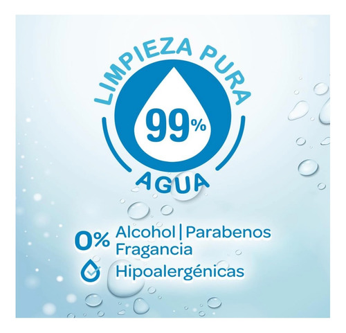 Huggies Cuidado Puro Toallas Húmedas Para Bebé, Caja 8pqts