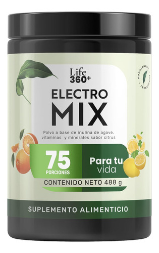 Suplemento Alimenticio Electro Mix Potasio Vit C 75porciones Sabor No Saborizado