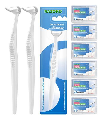 Palillos De Hilo Dental, Kit De Hilo Dental Limpio Con 3 Asa