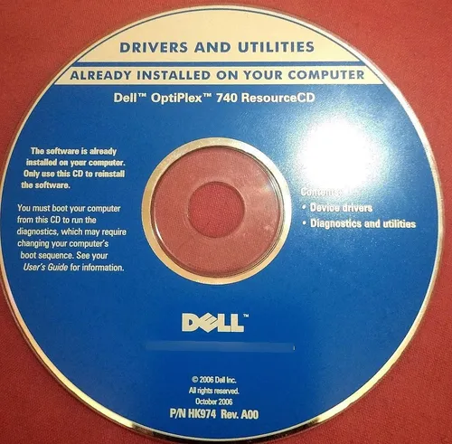 comprar Cd Drivers Y Utilidades Dell Optiplex 740