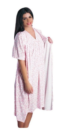 Pijama Dama Bata En Algodón 
