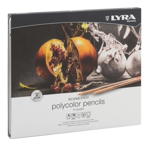 24 Lápices De Colores Profesionales Lyra Polycolor Rembrandt