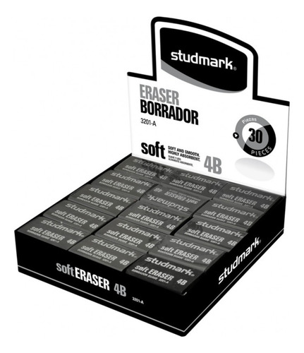 Borrador Studmark Miga De Pan Negro *5 Unidades