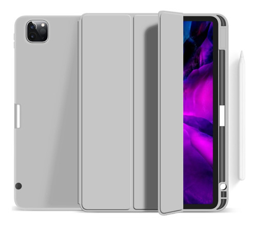 Funda Para iPad  Pro 11 Con Porta Pencil Gris 