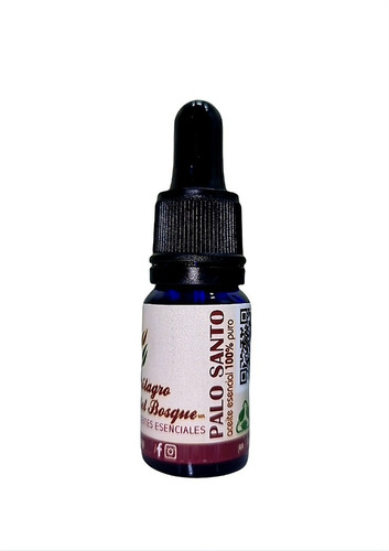 Aceite Palo Santo (esencial) 10 Ml 100% Puro Y Natural