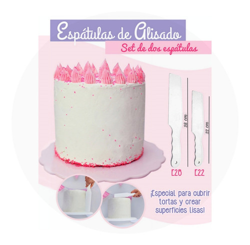Set De Espatulas Para Alisado Parpen X2u Color Blanco