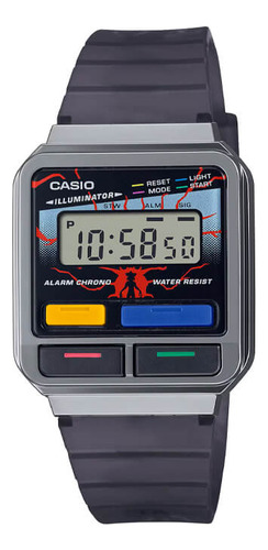 Reloj Digital Casio Unisex A120west-1a Gris Oscuro Transparente Negro