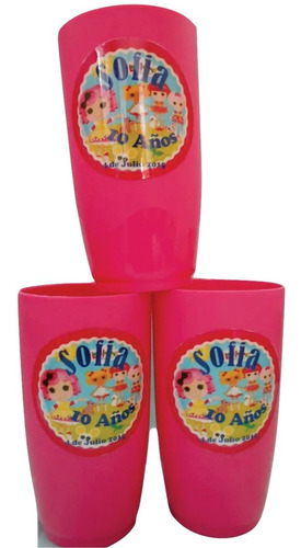 80 Vasos Infantiles Personalizados Fiestas,cumples