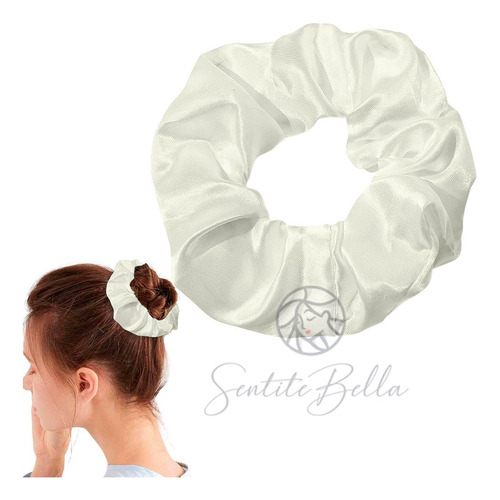 Coleros Colitas Scrunchies En Saten Satin Pelo Cabello 