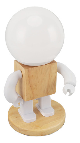 Mesita De Noche Led Con Forma De Robot Usb Soft Ing