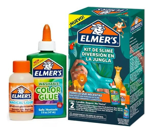 Kit De Slime Elmers Jungla Cx2