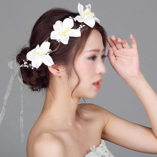 Lurrose - Diadema Con Corona De Flor De Lirio, Corona Floral