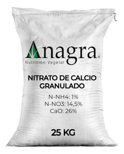 Nitrato De Calcio Saco De 25kg