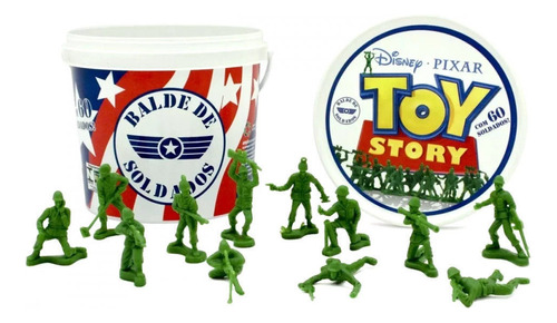 Balde Com 60 Soldados Toy Story Disney & Pixar Toyng 26772