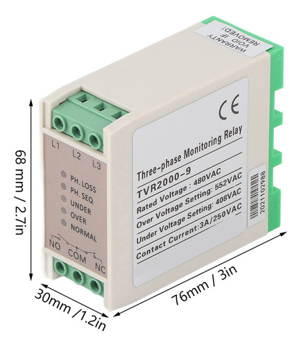 Monitoreo De Voltaje De Protección De Circuito Trifásico Tvr