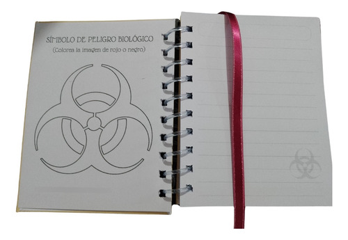 Libreta Rayada A6 Bioseguridad 90 Hojas 14x10.8 Cm