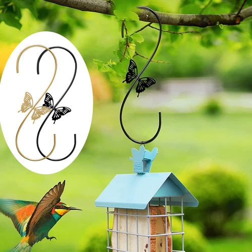 Gancho De Hierro Forjado Para Alimentación De Colibríes, 2 U