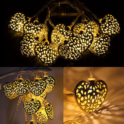 Cadena De Luces Para Fiestas, 2,5 M, 20 Led, Con Forma De Co