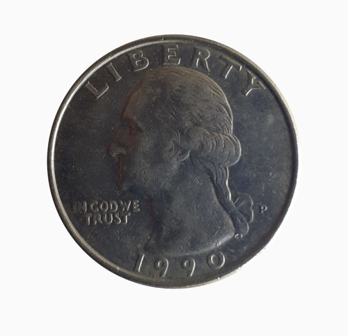 Moneda Estados Unidos 1990 1/4 Dólar 