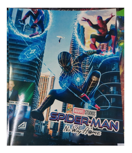 Spiderman Home Araña Marvel Set 50 Libros Iluminar Colorear