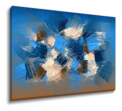 Quadro Tela Canvas Decorativo Sala Abstrato Diversos 130x90 Cor Abstrato 21 Cor da armação Tecido Sobre Tela