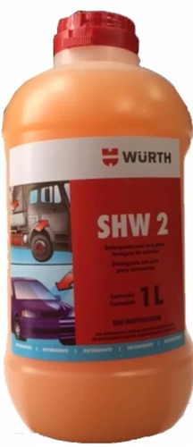 Shampoo Wurth Cera Shw 2 Automotivo Detergente 1 Litro