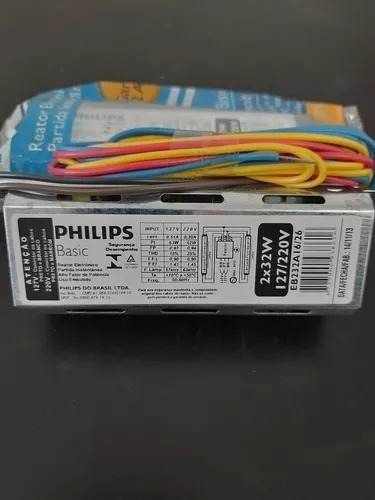 Reator Eletrônico 2x32w Bivolt Eb232a16/26 Philips