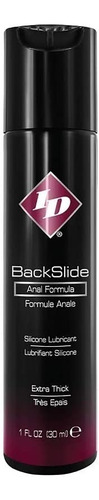 Id Back Slide 1 Oz / 30 Ml Lubricante Anal Base Silicona