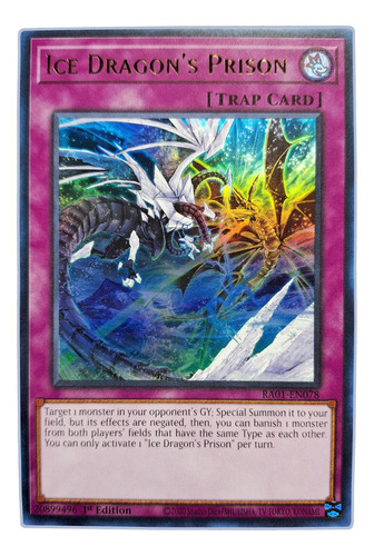 Yugi-oh! Ice Dragon's Prison Ra01-en078 Ultra