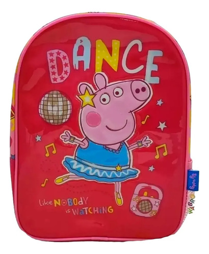 Mochila Peppa Pig Dance 30cm Espalda Febo