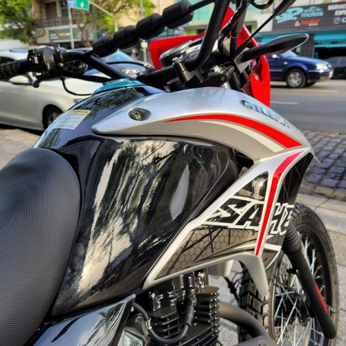 Imagen 10 de 16 de Gilera Sahel 150 Enduro 0km 2023 Rojo Ap Motos Corven Triax