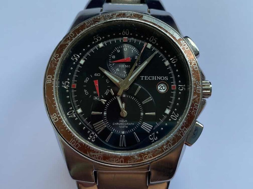 Technos Quartz Date Cronógrafo Antigo Leia O Anúncio 01449