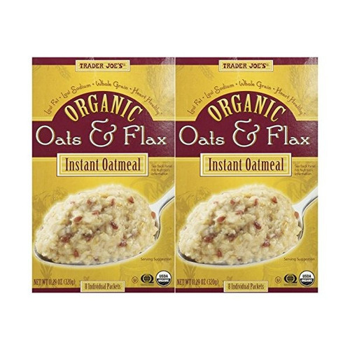 Trader Joe Avena Y Lino Orgánico Harina De Avena Instantánea