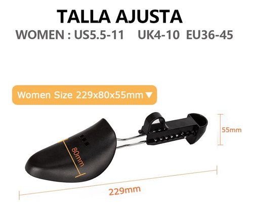 Horma Para Zapato Ajustable 5 Pares, Hormas Ensanchadoras