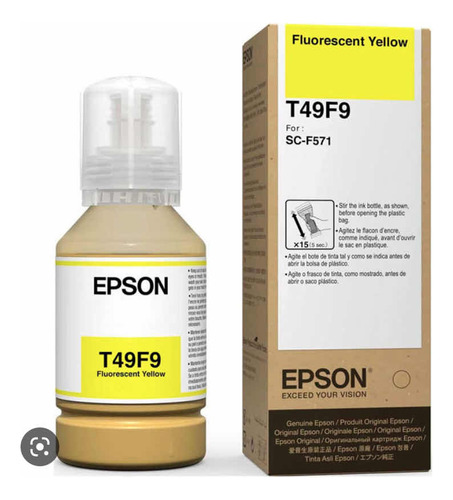 Tinta De Sublimacion Orig.epson Fluorescente Amarillo T49f9