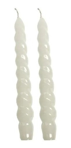 Velas Palito Torcida Decoração/castiçal - Kit 10 Unidades Branco