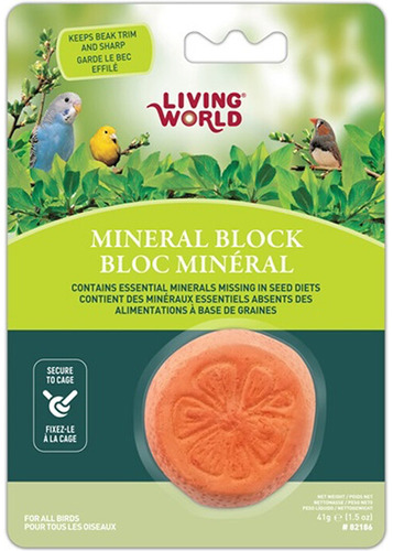 Living World Bloque Mineral Naranja 1 Un