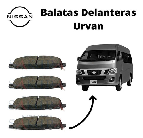 Juego Balatas Frenos Delanteros Nv350 Urvan 2019 Fp