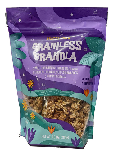 Granola Vegana Sin Grano Sin Gluten Almendras Coco Y Semilla