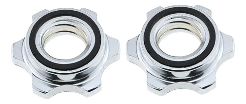E-outstanding Barbells Hex Nut 2pcs 1nch/0.984 in Spin Lock