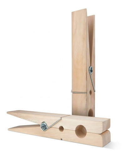 Imagen 1 de 10 de Perchero De Pared Broche Madera