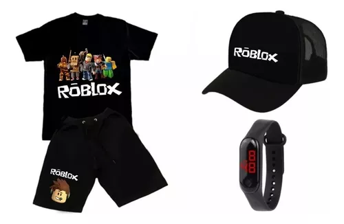 Kit Bermuda Camiseta Infantil Roblox Sandbox Multiplataforma - SMART STAMP  - Camiseta Infantil - Magazine Luiza
