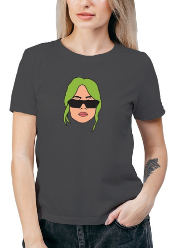 Polera Mujer Billie Eilish Algodón Orgánico Mus83