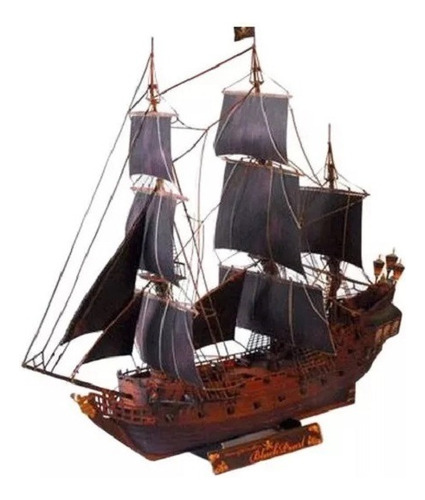 Barco El Perla Negra Piratas Del Caribe Armable De Opalina