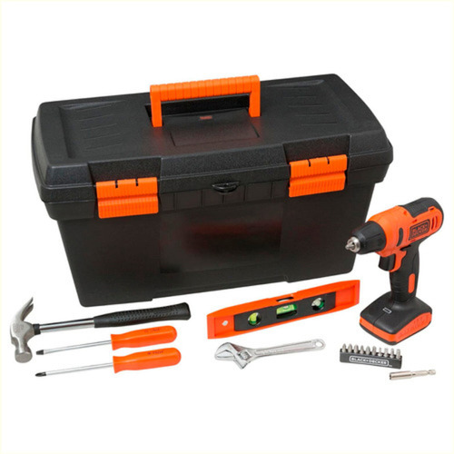 Kit Parafusadeira/furadeira 12v C/18 Acessórios Black+decker